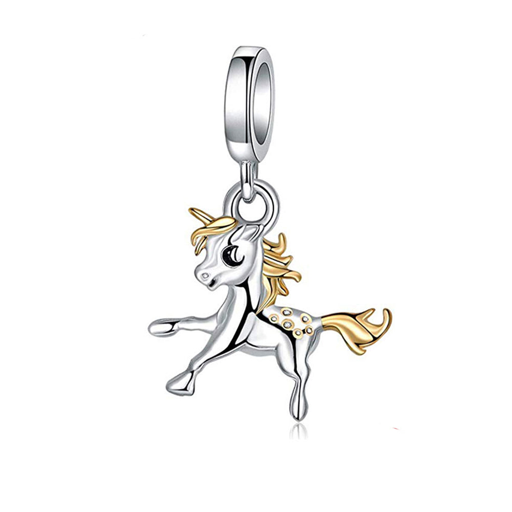 HorsePonyCharmforWomenEuropeanStyleGoldPlatedSterlingSilverGingerLyneCollection_Silver-1
