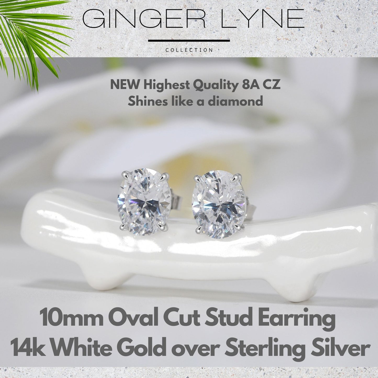 OvalCutStudEarringsforWomen5CtSimulatedDiamondSterlingSilverGingerLyne_Silver-2