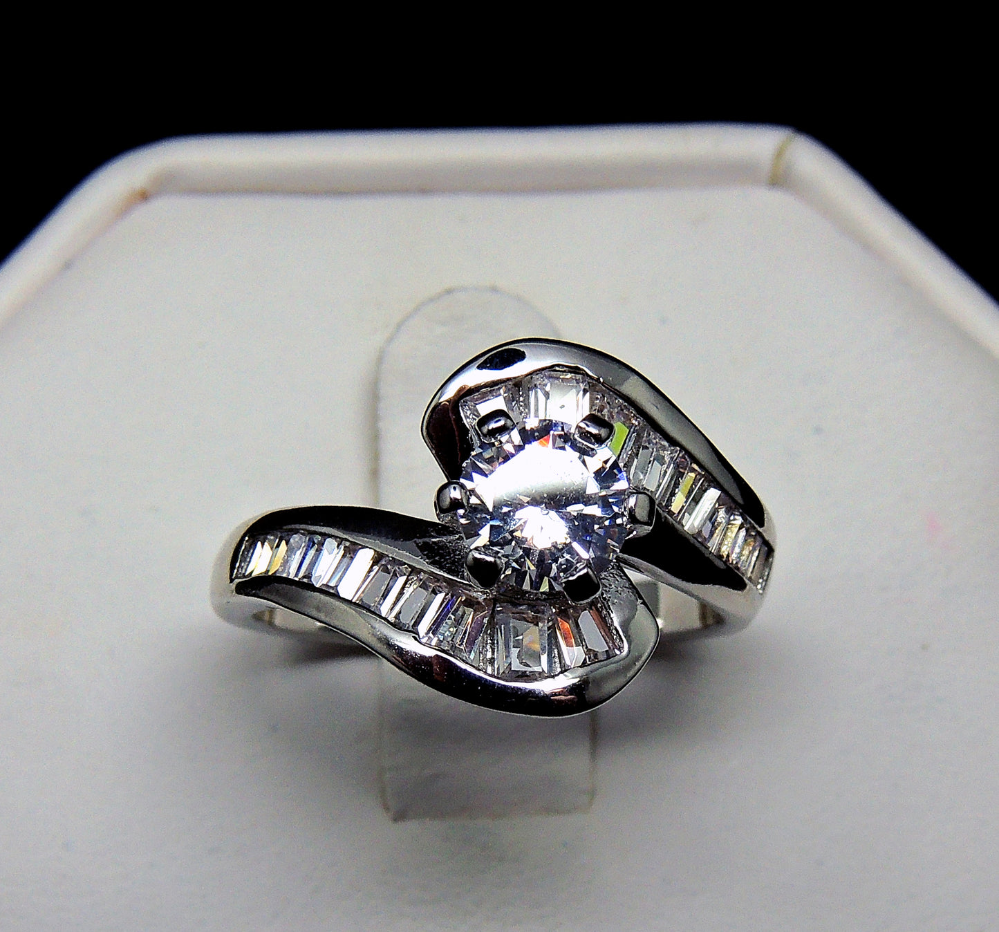 AubryEngagementRingWomensCubicZirconiaBauguetteGingerLyneCollection_Silver-2