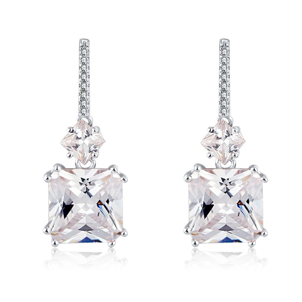 DropStudEarringsforWomenPrincessCutCzSterlingSilverWomensGingerLyneCollection_WhiteGold-1