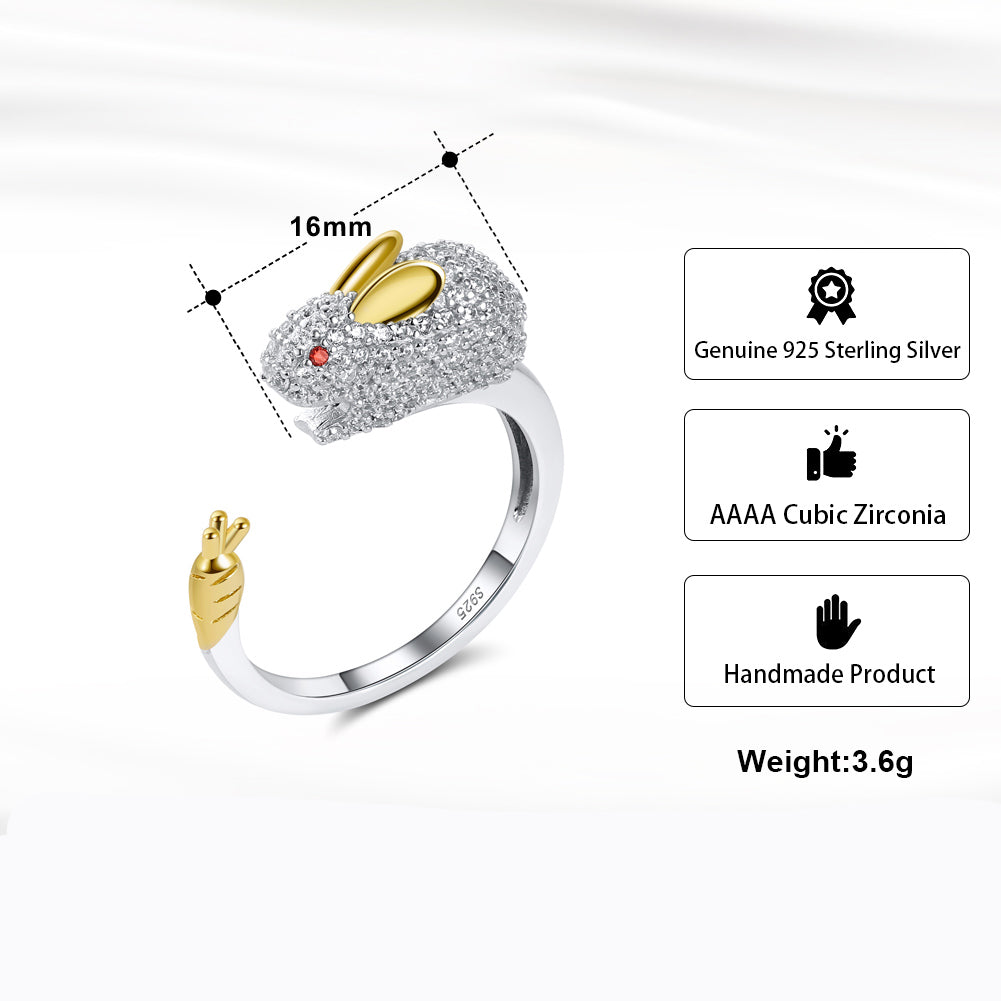 BunnyCarrotWrapRingforWomenSterlingSilverZirconiaGingerLyneCollection_Clear-5