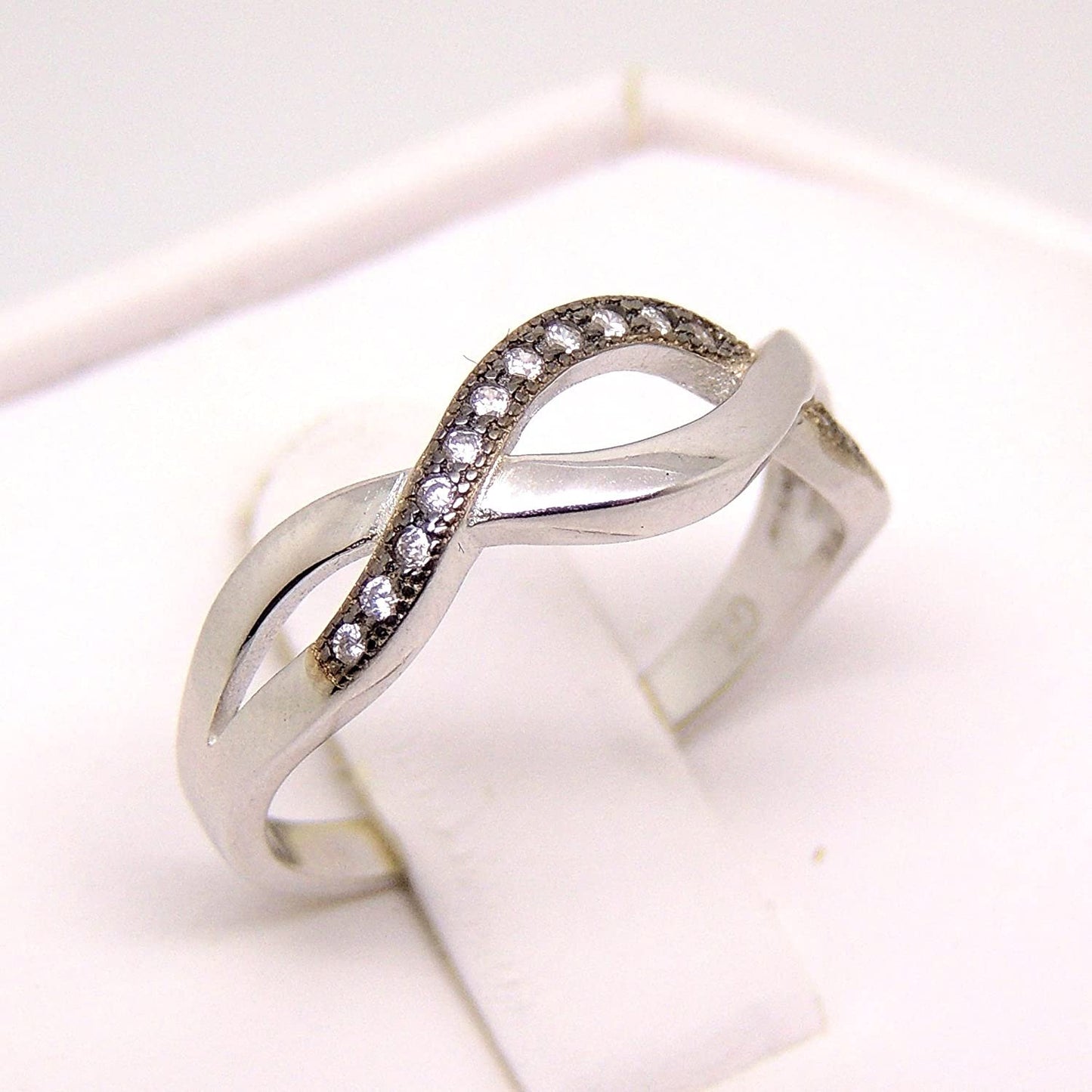 BlackInfinityRingforWomenSterlingSilverCubicZirconiaGingerLyneCollection_Silver-4