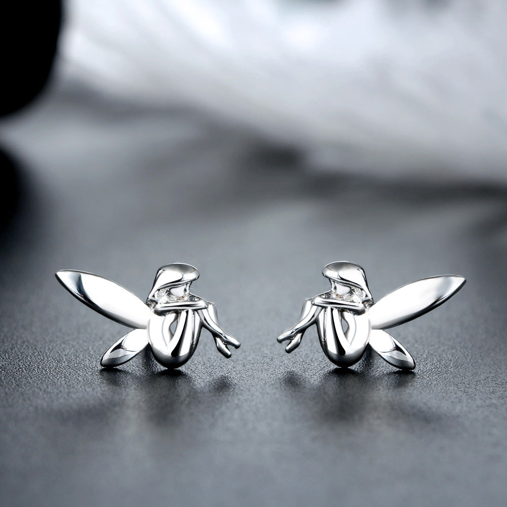 FairyWingedAngelSterlingSilverStudEarringgsforWomenGingerLyneCollection_Silver-3