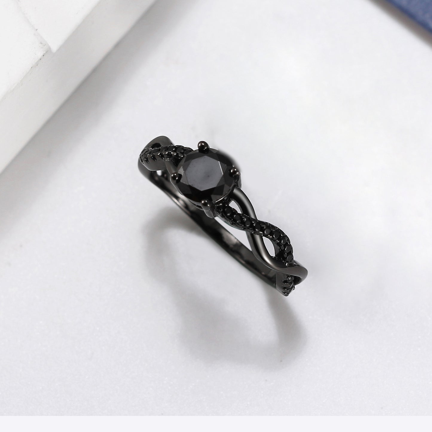 QueenaEngagementRingforWomenSterlingSilverCZGingerLyneCollection_BlackBlackStones-5