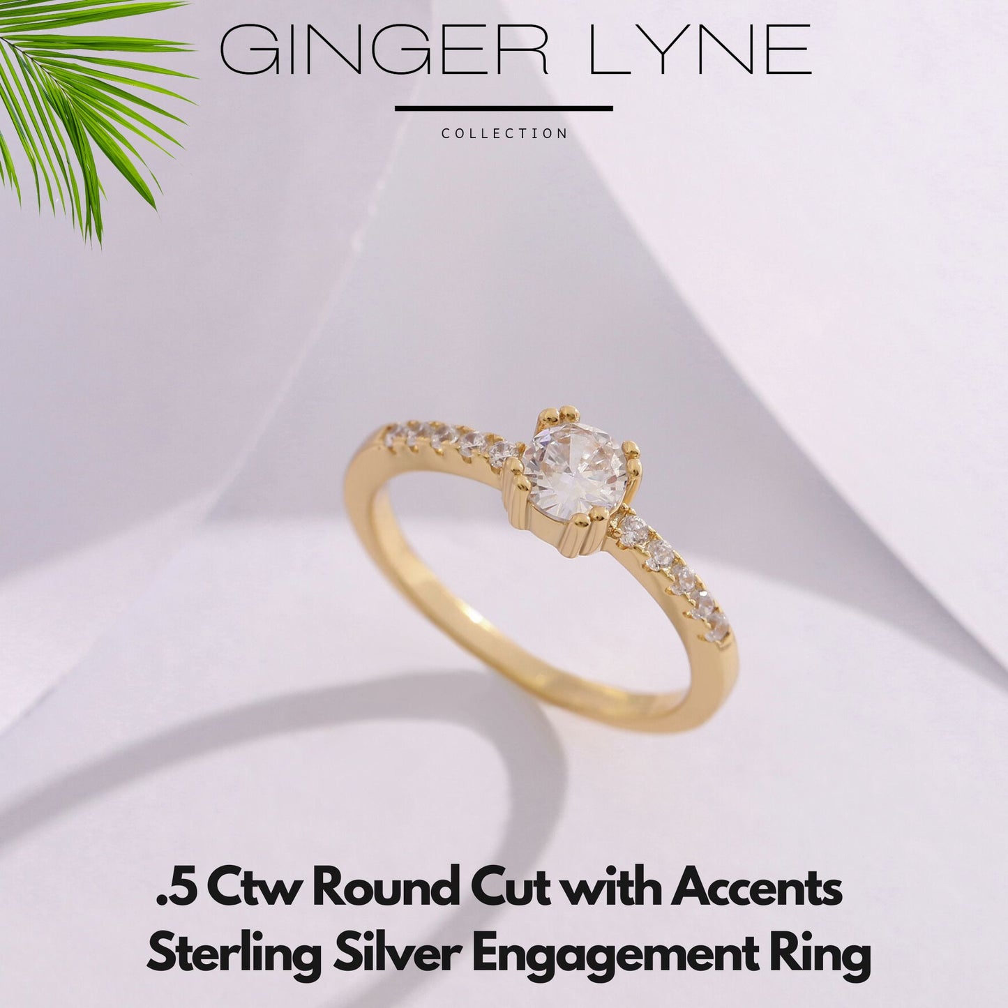 RoundEngagementRingforWomenbyGingerLyne.5CtSimulatedDiamondSterlingSilverWeddingRings_Gold-3