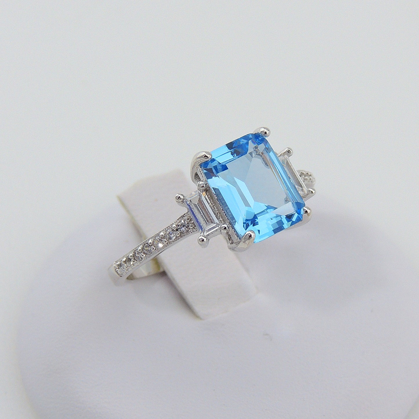 RuthanaEngagementRingCreatedBlueTopazSilverWomensGingerLyneCollection_Blue-5