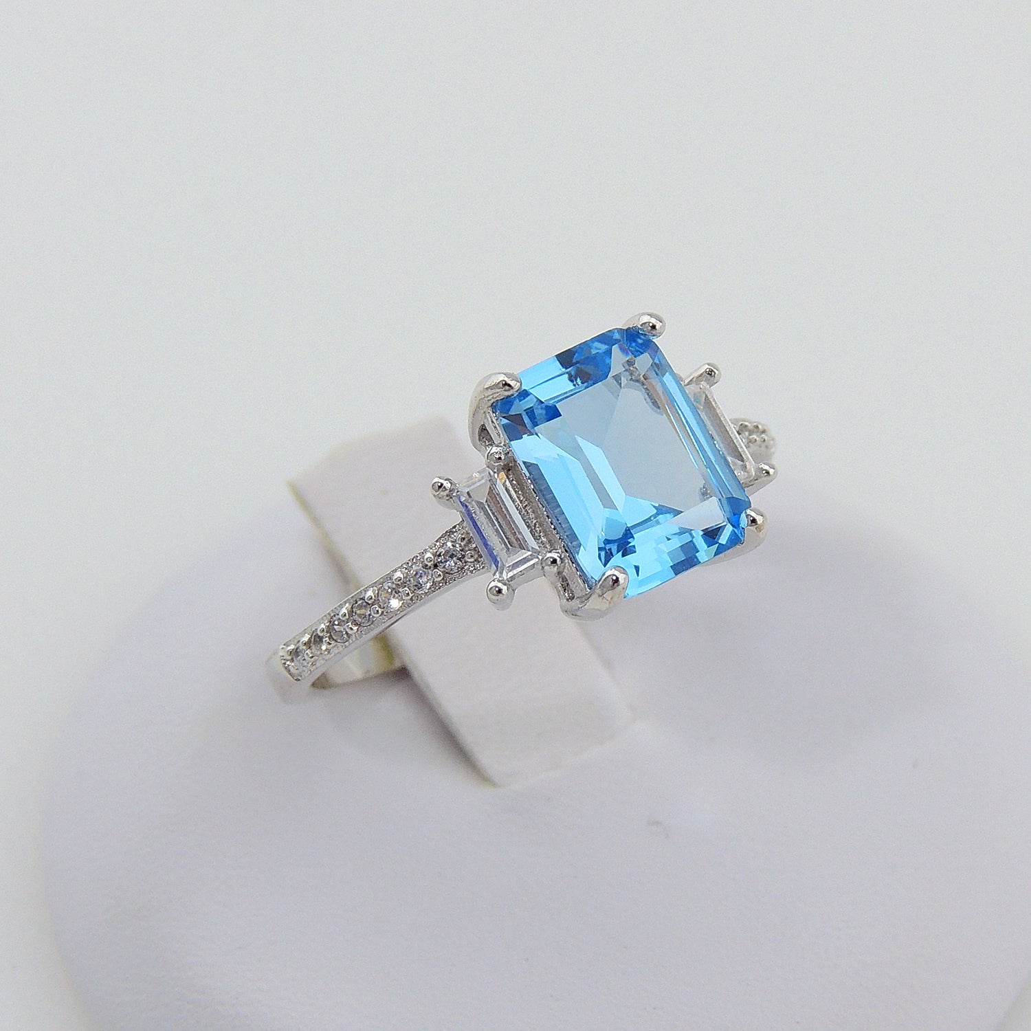 RuthanaEngagementRingCreatedBlueTopazSilverWomensGingerLyneCollection_Blue-5
