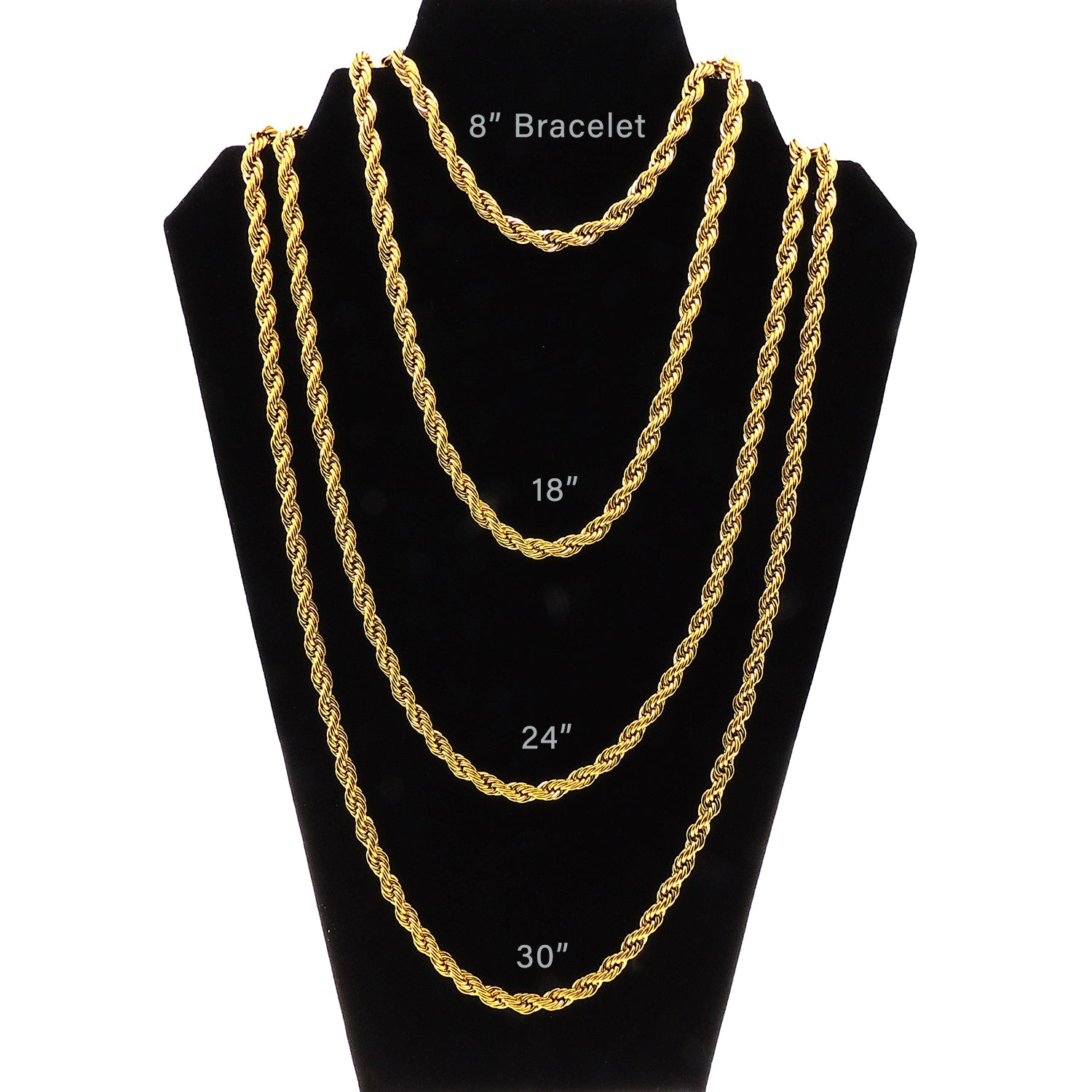 GoldTwistedRopeChainNecklaceHipHopMenWomenGingerLyneCollection_18InchGold-4