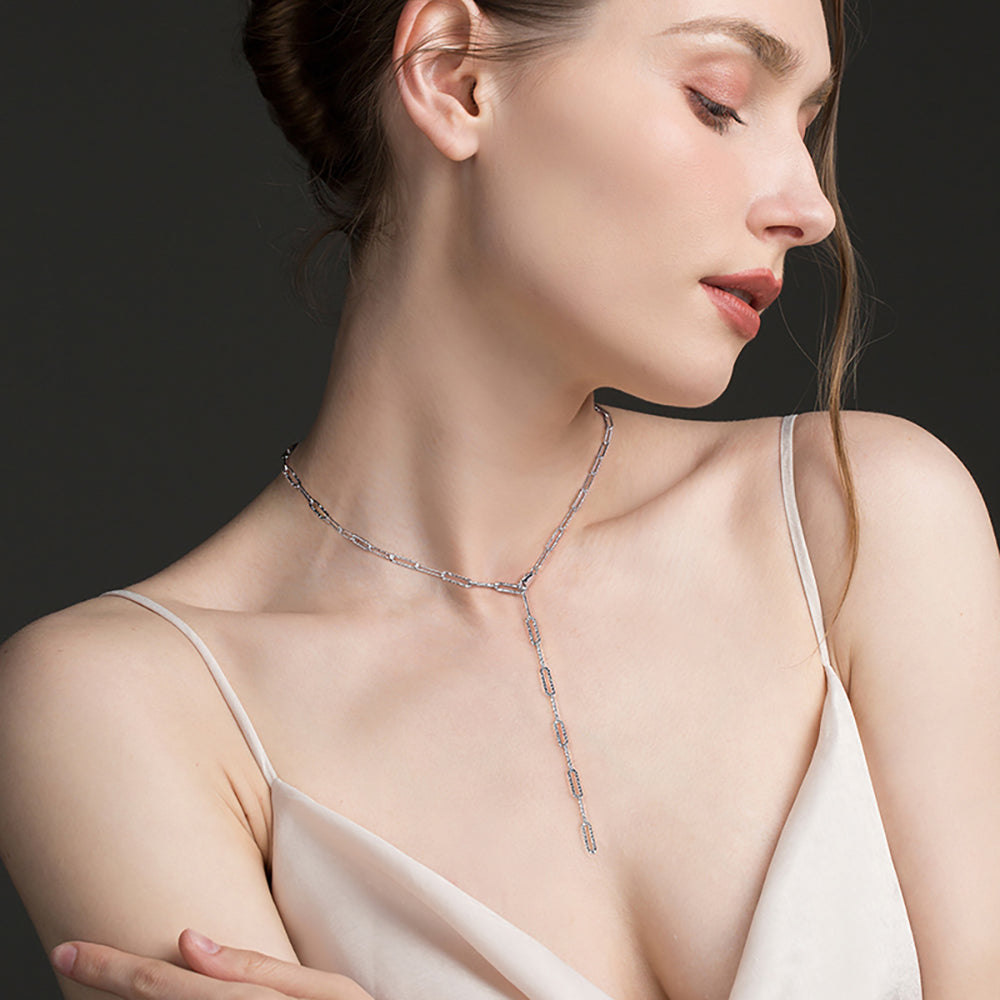 ItalianPaperclipChainNecklaceforWomenSterlingSilver22GingerLyneCollection_Silver-5