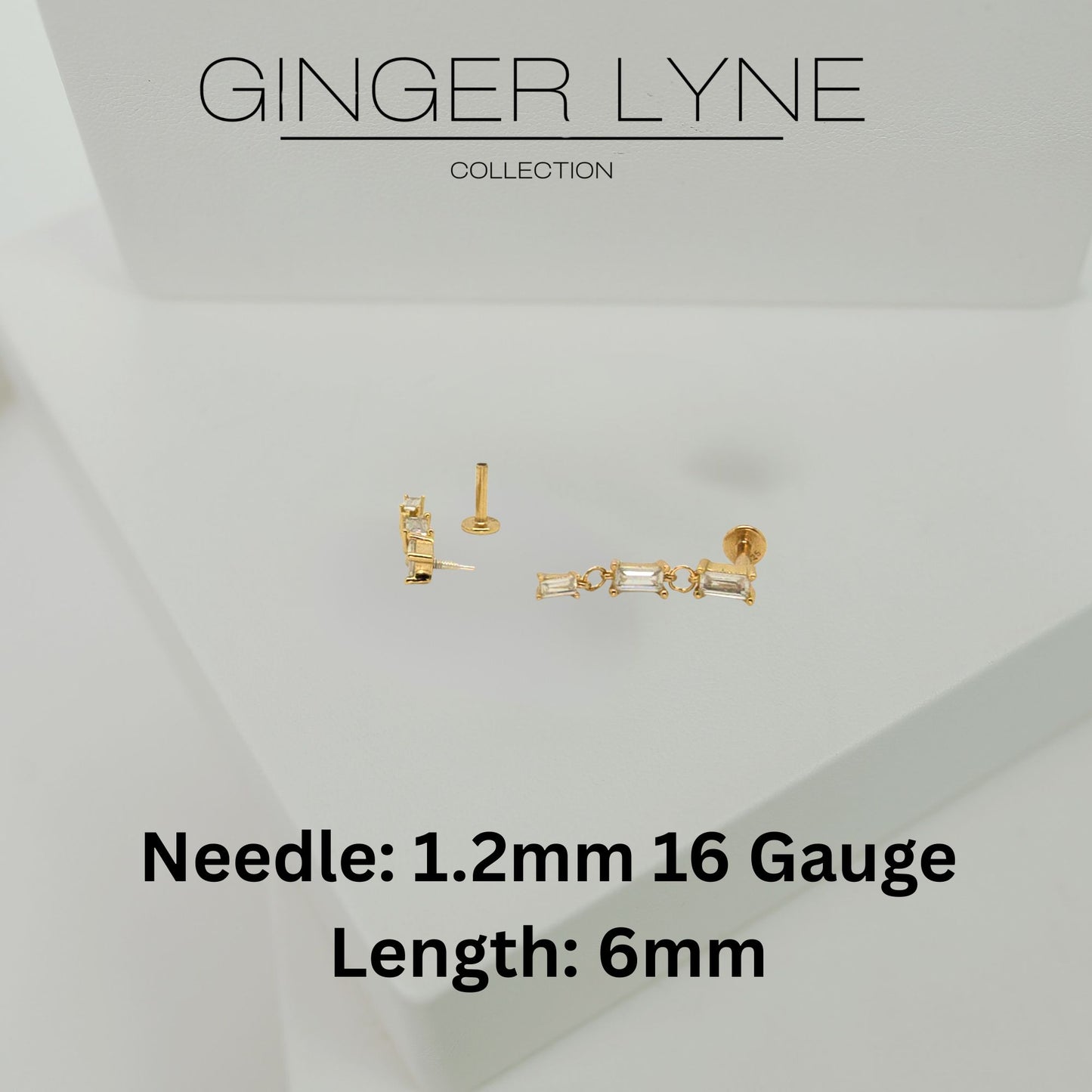 DangleFlatBackEarringsforCartilageHelixTragusUpperLobeGoldPlatedSterlingSilver1pairbyGingerLyne_Gold-3