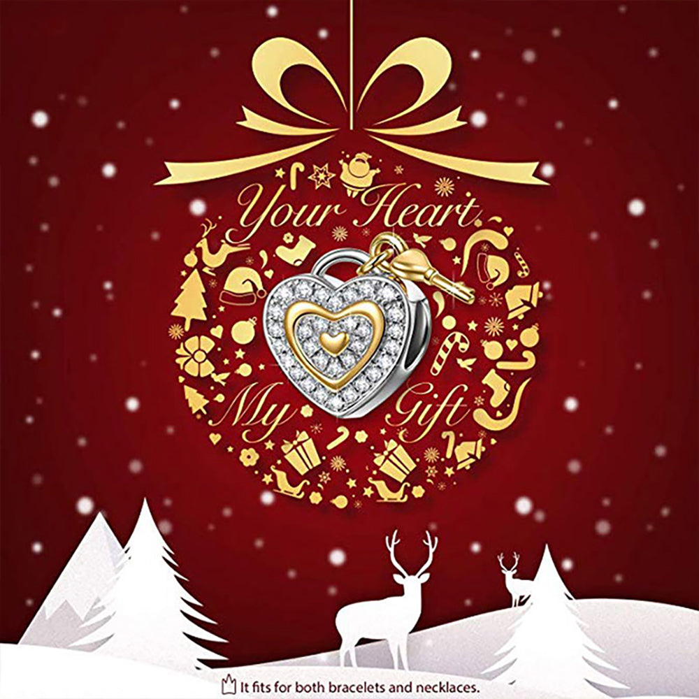 HeartKeyCharmEuropeanBeadSterlingSilverCZGingerLyneCollection_Silver-2