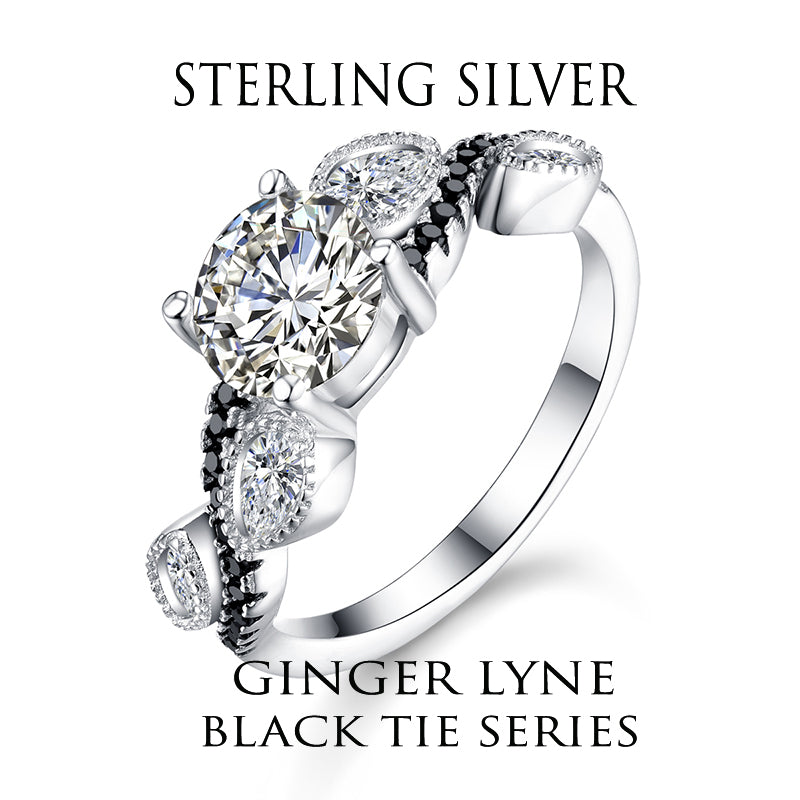 NorahEngagementRingforWomenSterlingSilverBlackZirconiaGingerLyneCollectionSize6_Black-4