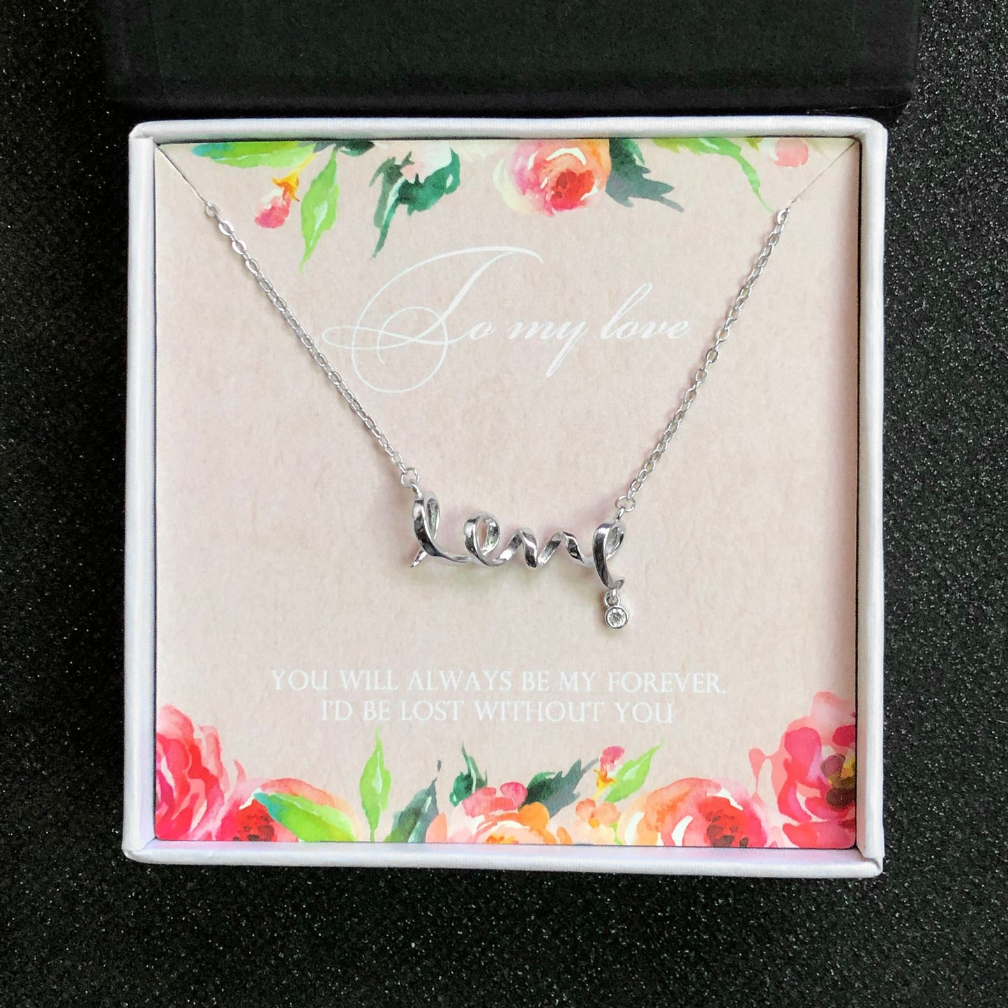 ToMyLoveGreetingCardSterlingSilverLoveNecklaceWomensGingerLyneCollection_MyLove-20-3