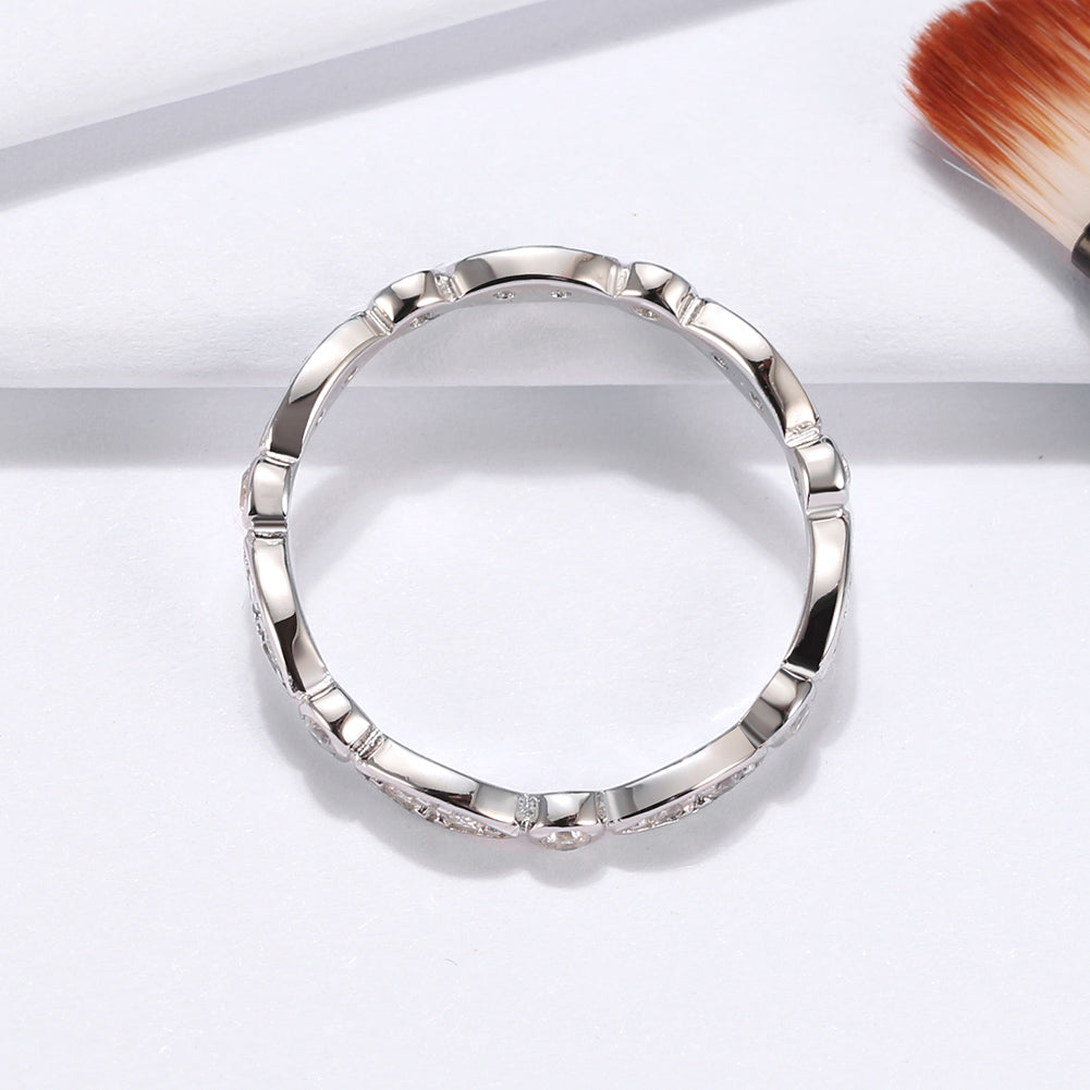 ScallopEternityWeddingBandRingforWomenSterlingSilverCzGingerLyneCollection_Clear-3