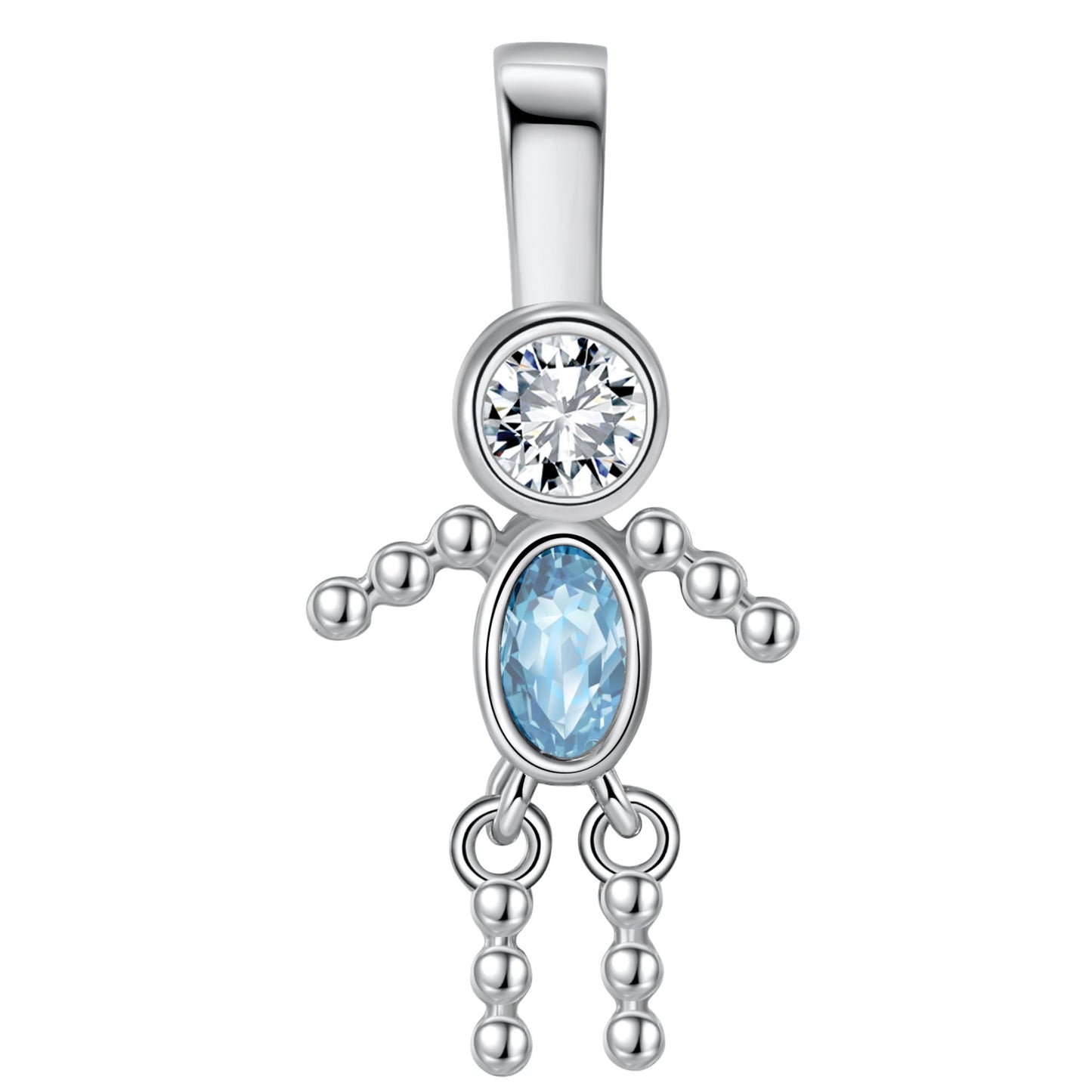 BabyBoyorGirlBirthstoneCharmforMomFamilyTreeGrandmaNecklacebyGingerLyneCZSterlingSilver_BoyMarch-1