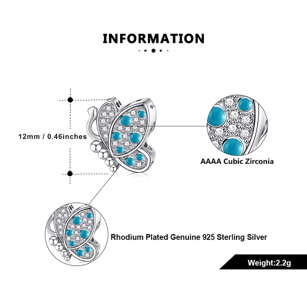ButterflyCharmEuropeanBeadCZSterlingSilverGingerLyneCollection_Green-5