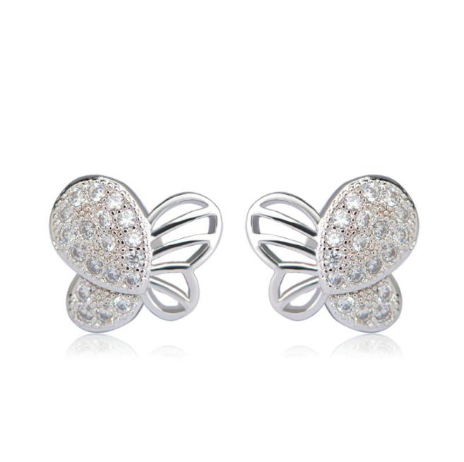 ButterflySmallStudEarringsforWomenGingerLyneCollection_Silver-1