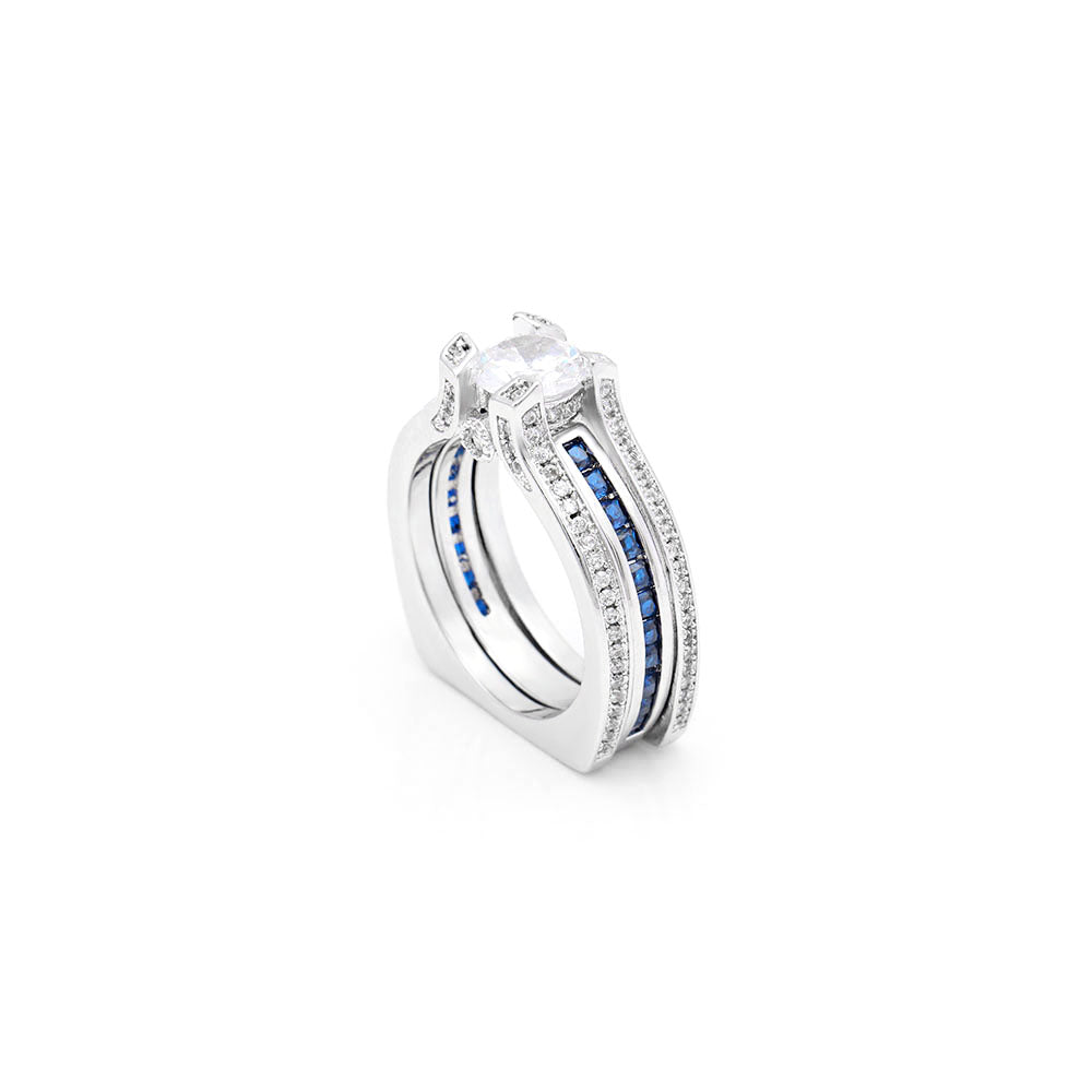 SkylarWeddingRingSetforWomenEngagementRingandMatchingBandCzGingerLyneCollection_Blue/Clear-4