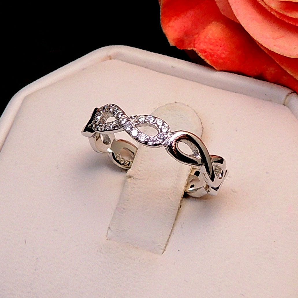 EmmaInfinityEternityWeddingBandRingSilverCzWomenGingerLyneCollection_Silver-4