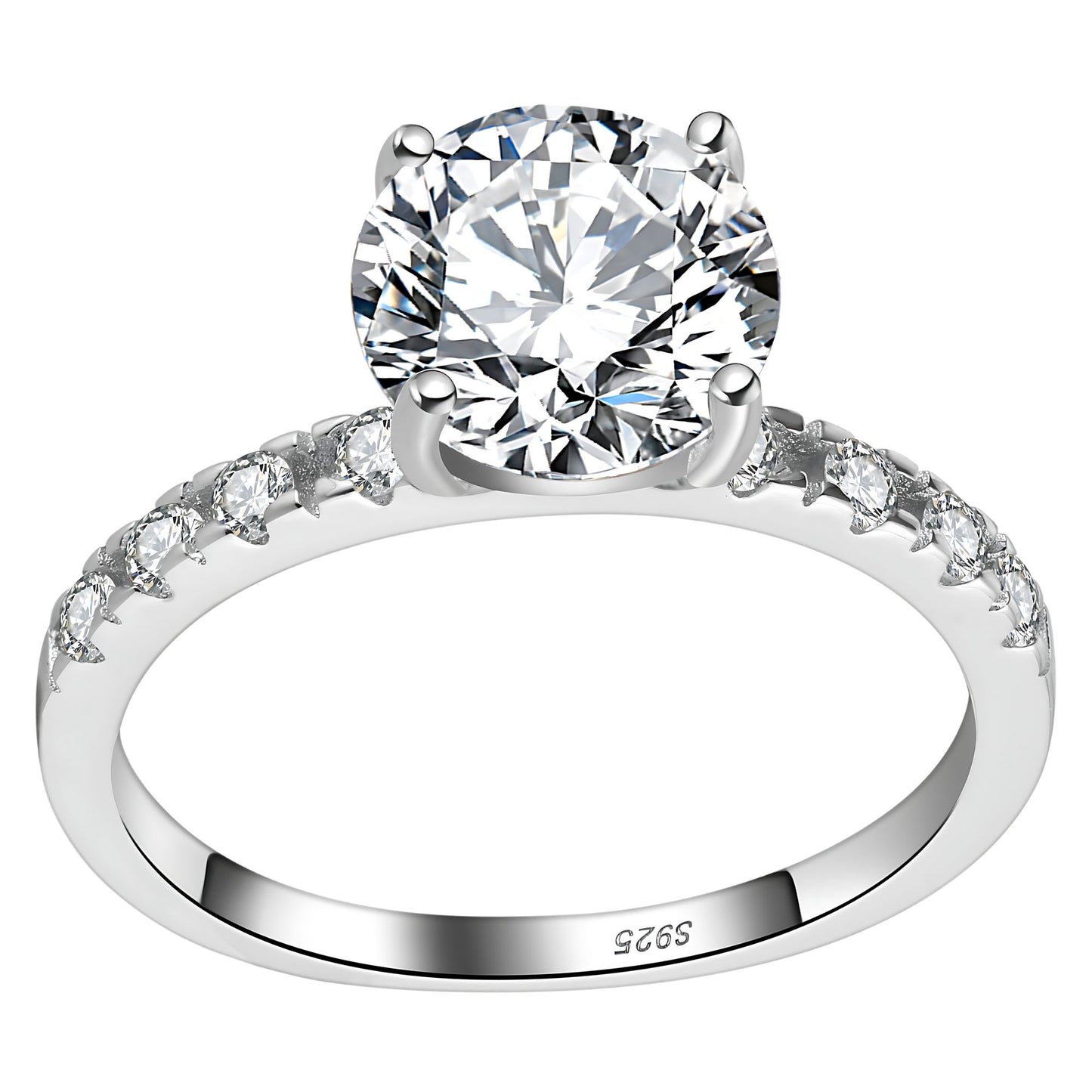 RoundEngagementRingforWomenbyGingerLyne2CtSterlingSilverWeddingRings_Silver-1
