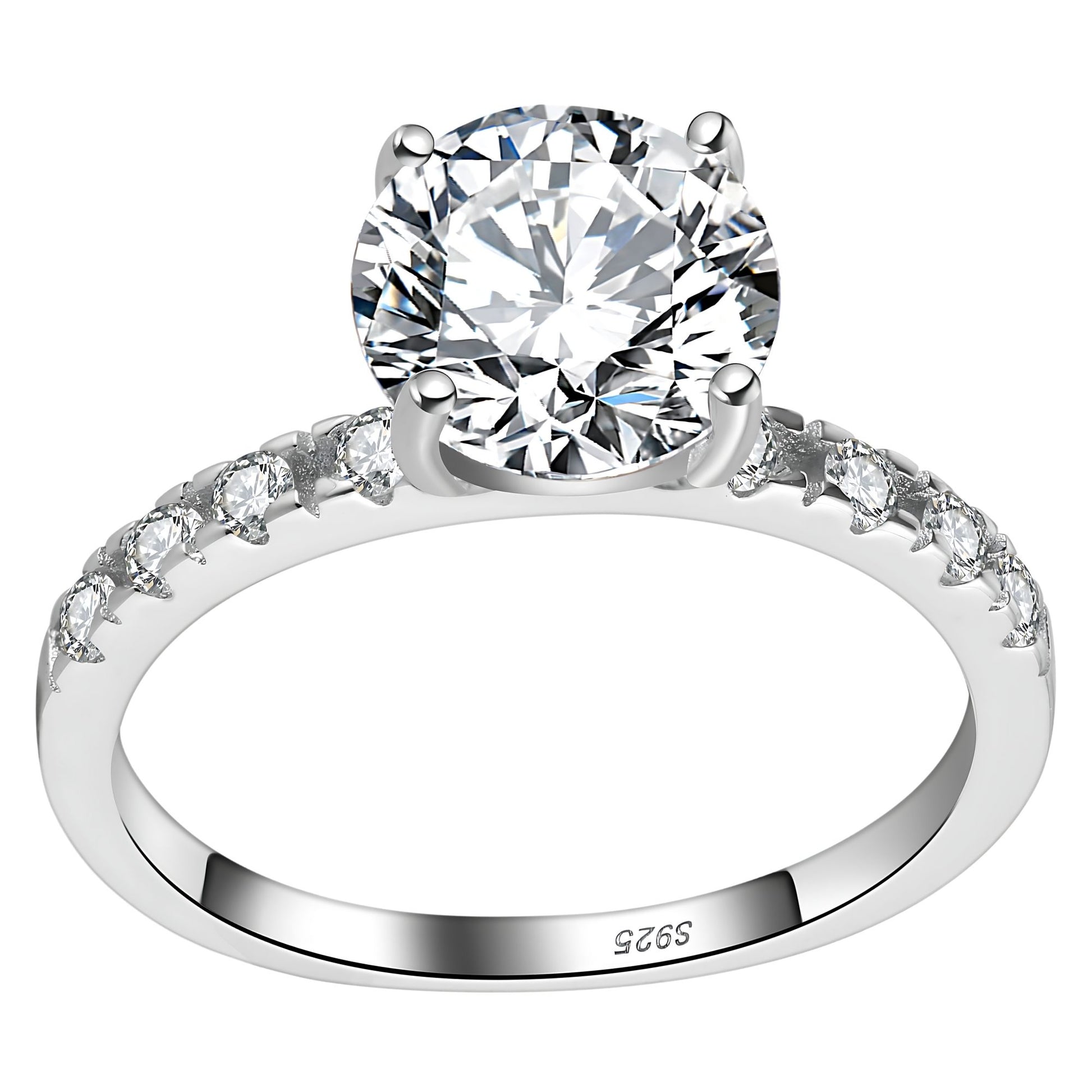 RoundEngagementRingforWomenbyGingerLyne2CtSterlingSilverWeddingRings_Silver-1