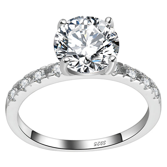 RoundEngagementRingforWomenbyGingerLyne2CtSterlingSilverWeddingRings_Silver-1