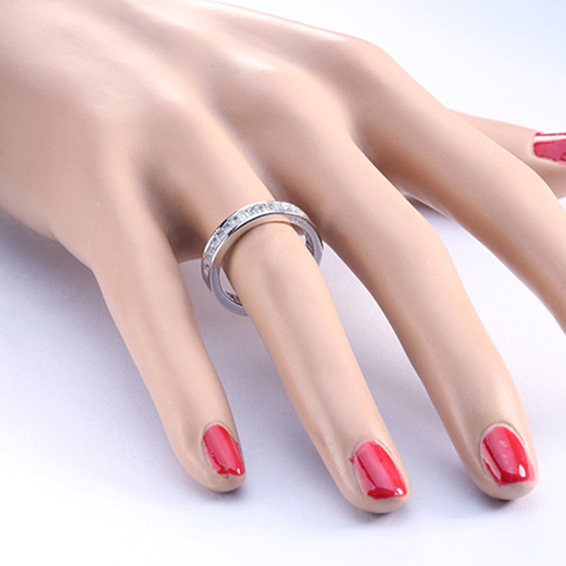 BaguettesEternityWeddingBandRingforWomenCubicZirconiaGingerLyneCollection_Silver-5