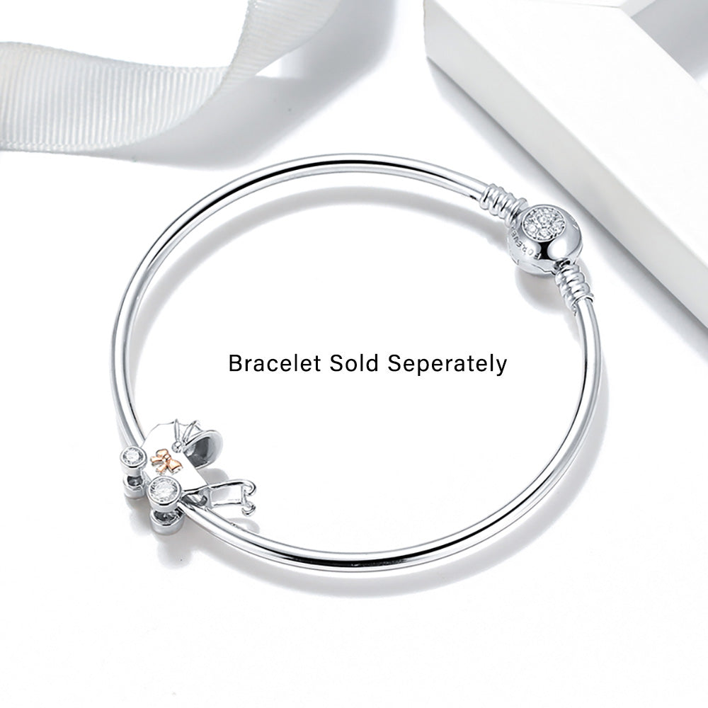 BabyCarriageCharmCubicZirconiaSterlingSilverWomensGingerLyneCollection_Silver-4