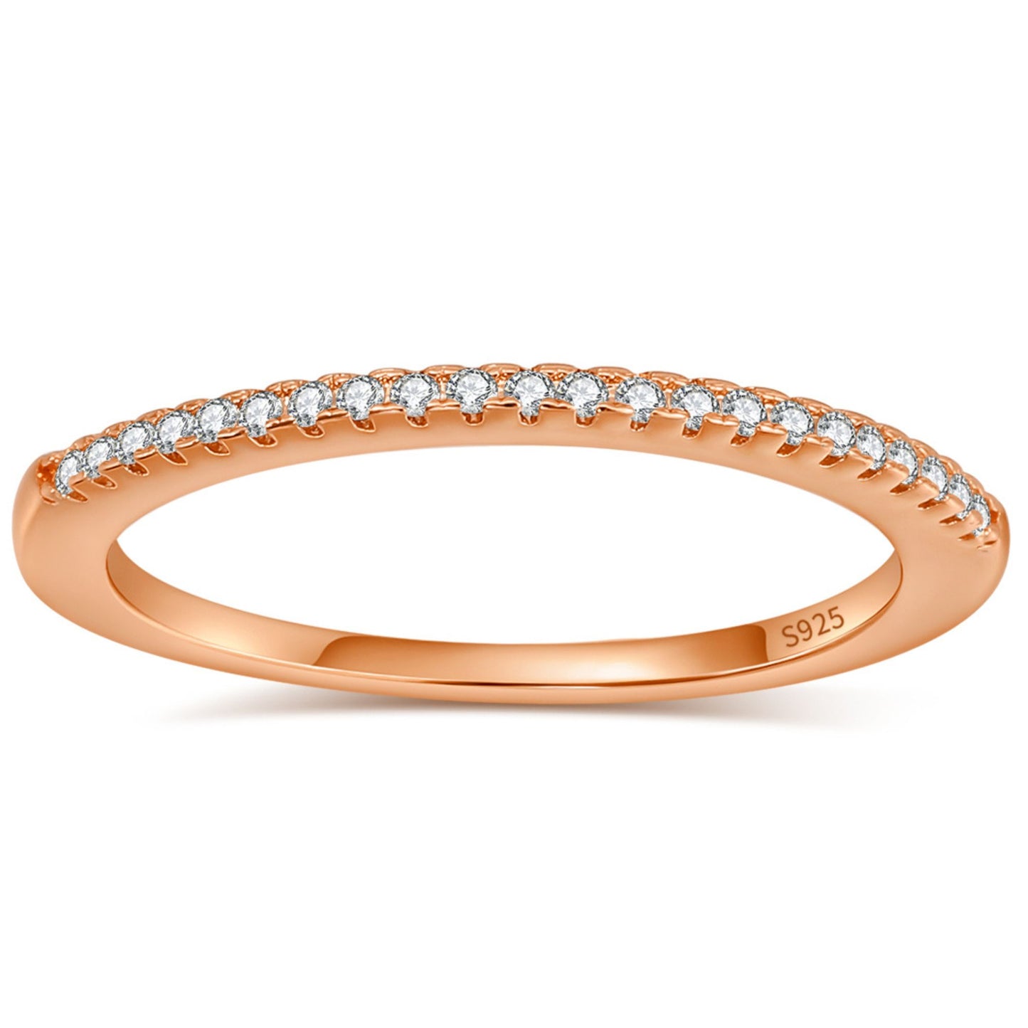 ThinWeddingBandforWomenSterlingSilverCZAnniversaryHalfEternityBandStackablebyGingerLyne_Rose-1