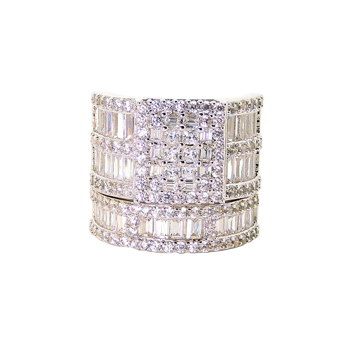 CamillaWeddingRingSetWomenCZSterlingSilverEngagementMatchingBandGingerLyneCollection_Silver-4