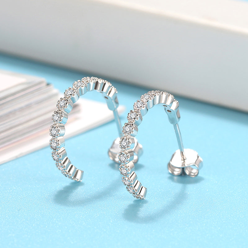 HalfHoopEarringsforWomenSterlingSilverClearCzGingerLyneCollection_Silver-5