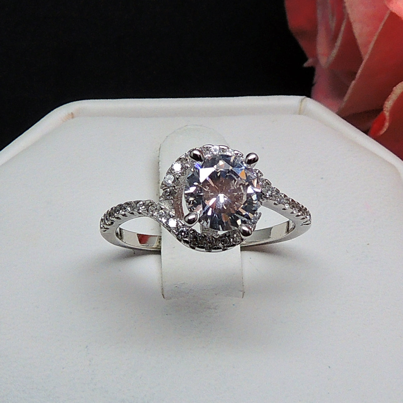 JohannaEngagementRingSolitaireHaloSterlingSilverWomenGingerLyneCollection_Silver-3