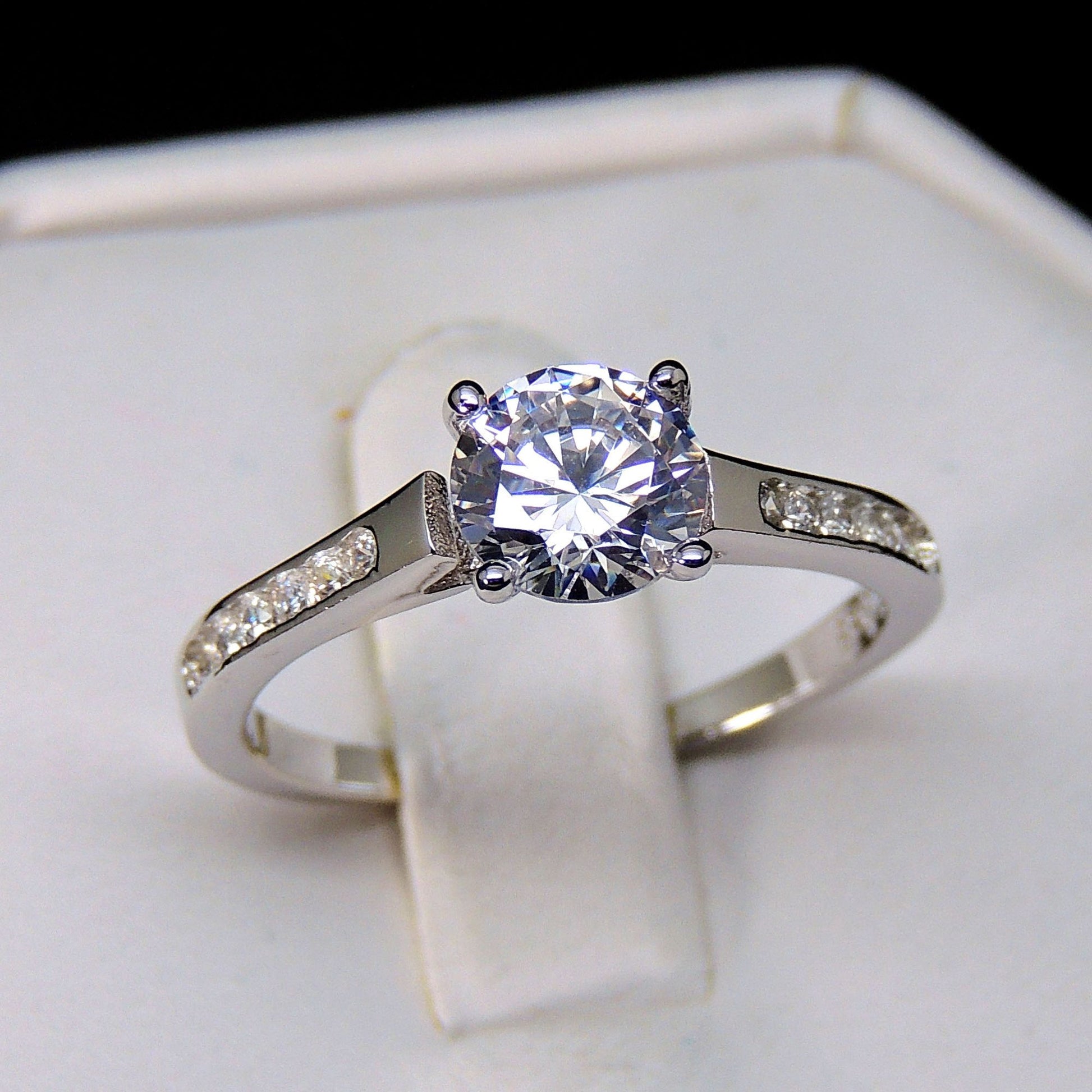 VictoriaEngagementRingSterlingSilverSolitaireWomensGingerLyneCollection_Silver-3