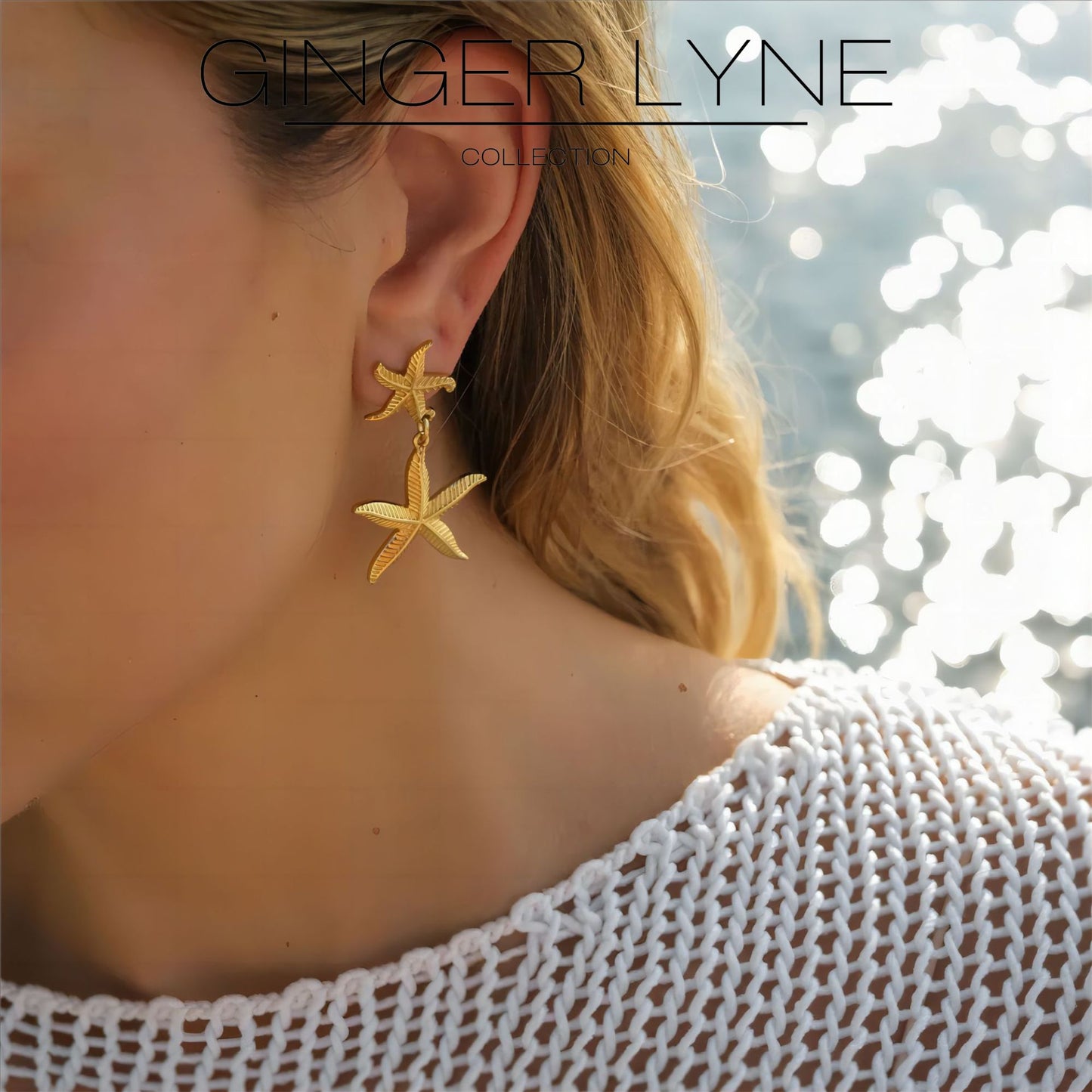 StarfishEarringsforWomenGoldPlatedStainlessSteelDangleJewelryButterflyBacksGingerLyneCollection_Gold-3