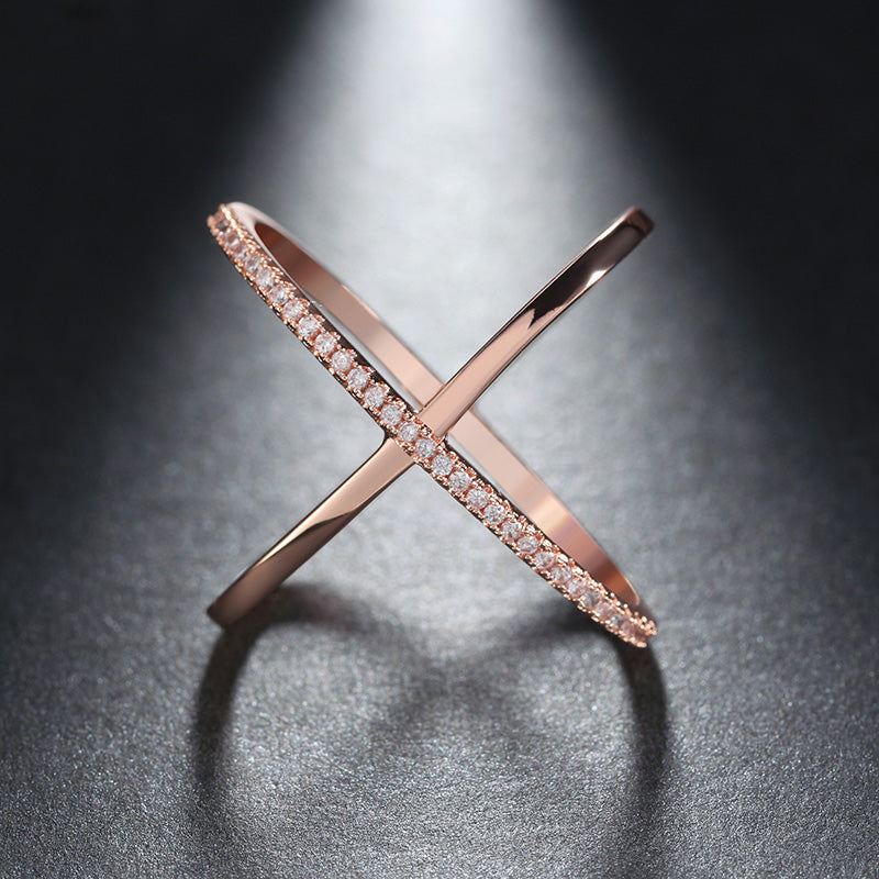 InfinityRingforWomenCrisscrossMicroPaveCzGoldPlatedGingerLyneCollection_Rose-2