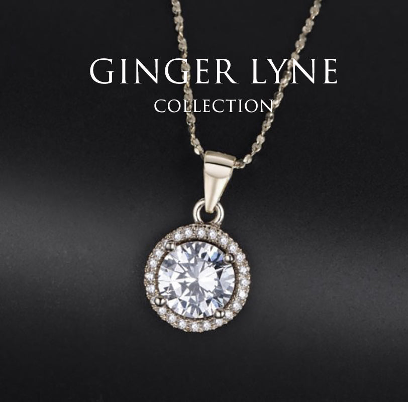 JennyPendantNecklaceHaloRoundCzGoldPlatedGingerLyneCollection_Gold-5