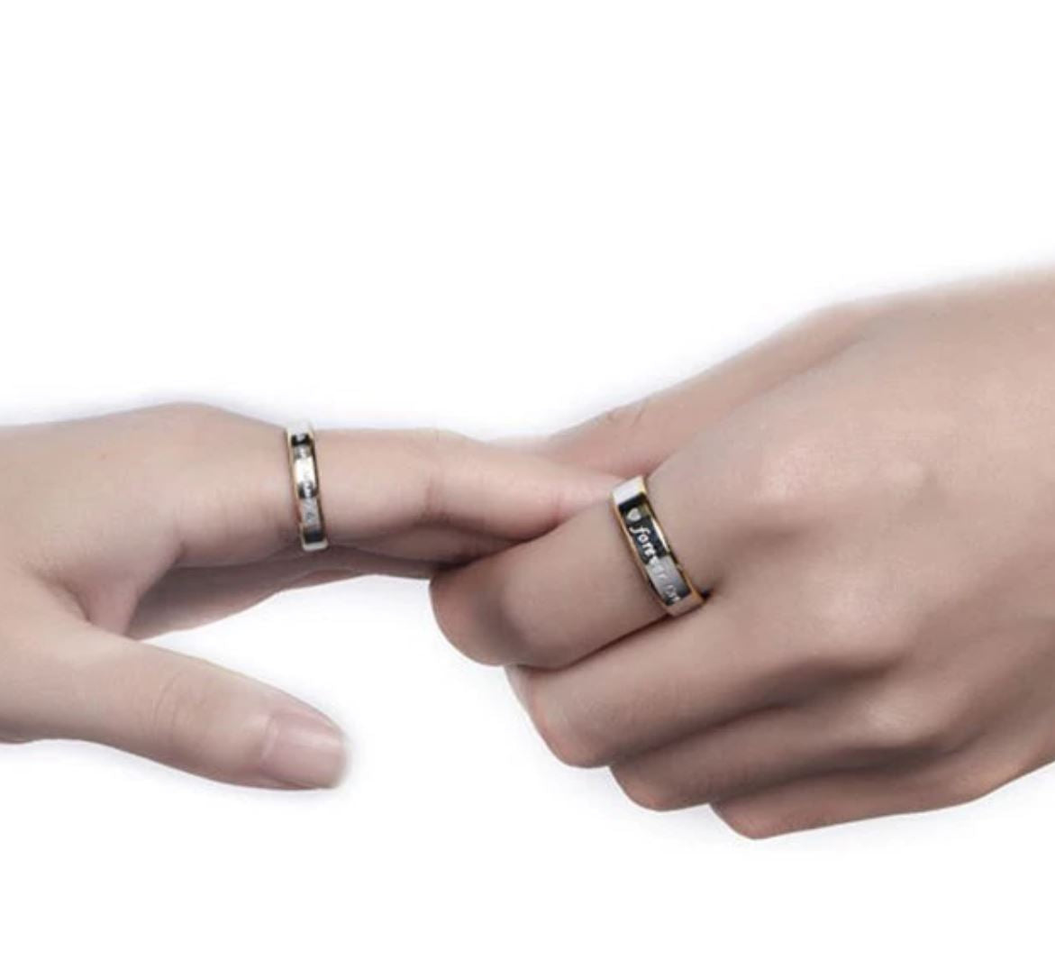ForeverLove4mmor6mmStainlessSteelWeddingBandforMenorWomenbyGingerLyne_4mm-5