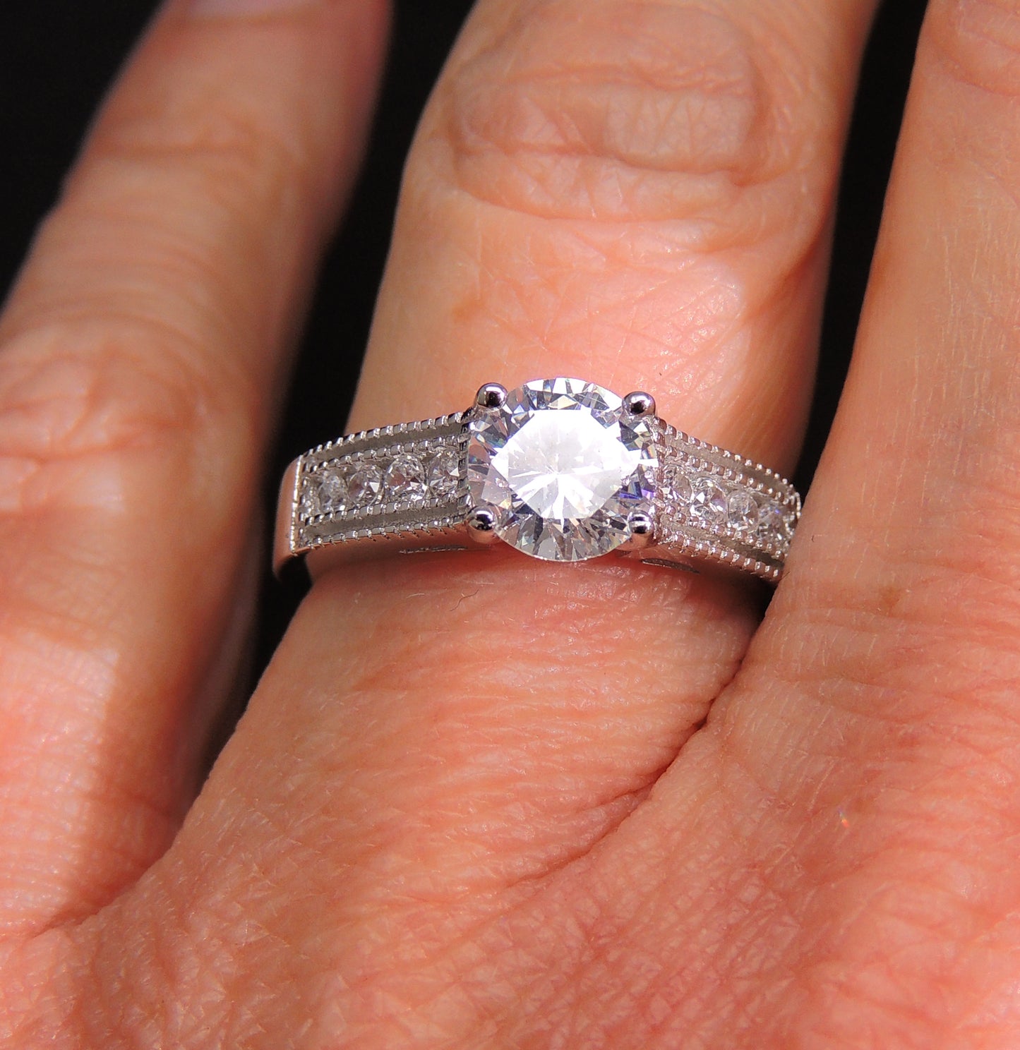 ShaunaEngagementRingSterlingSilverCubicZirconiaWomensGingerLyneCollectionSize10_Silver-5