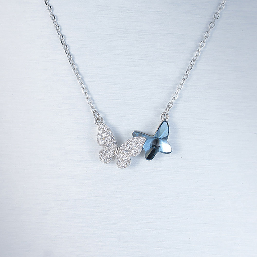 ButterflyPendantNecklaceWomensBlueCrystalSterlingSilverGingerLyneCollection_Blue-2