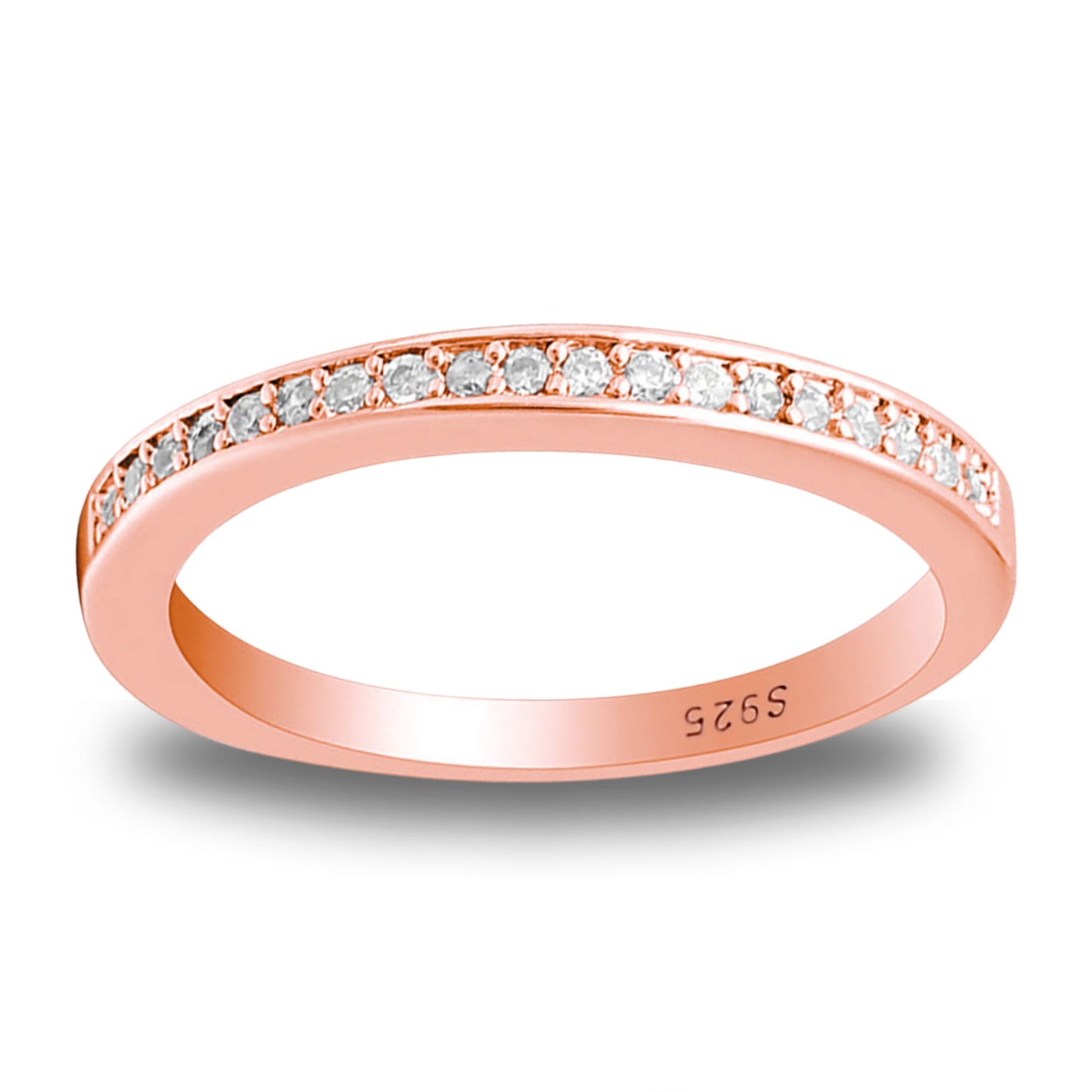 VictoriaAnniversaryBandRingSterlingSilverCzWomensGingerLyneCollection_RoseGold/Silver-1
