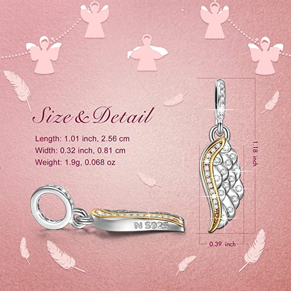 AngelWingCharmEuropeanBeadSterlingSilverClearCZGingerLyneCollection_Silver-3