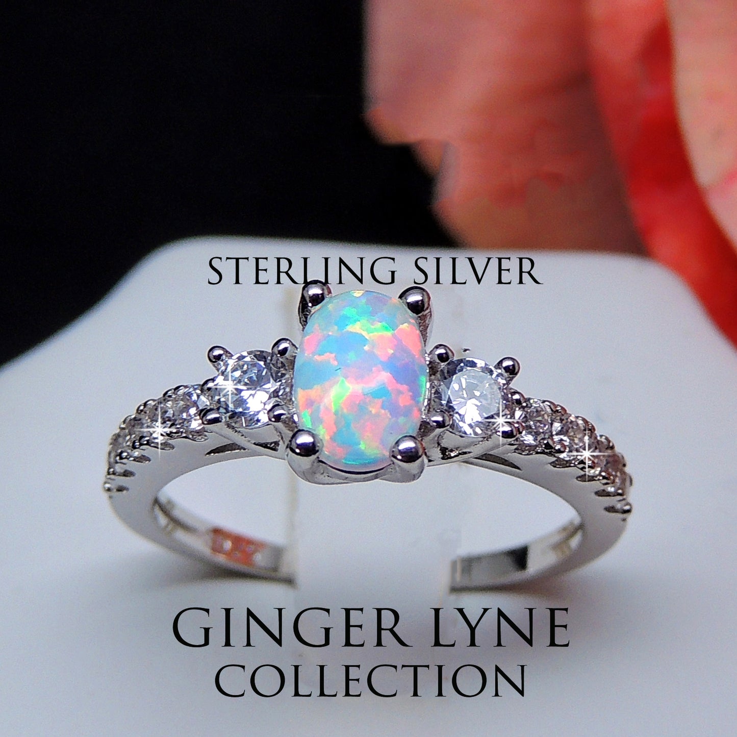 EmilyFireOpalSterlingSilverCzEngagementRingWomensGingerLyneCollection_White-2