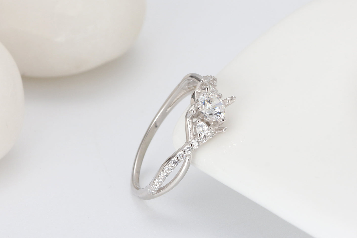 ContessaEngagementRingWomensBridalSterlingSilverCzGingerLyneCollection_Silver-6
