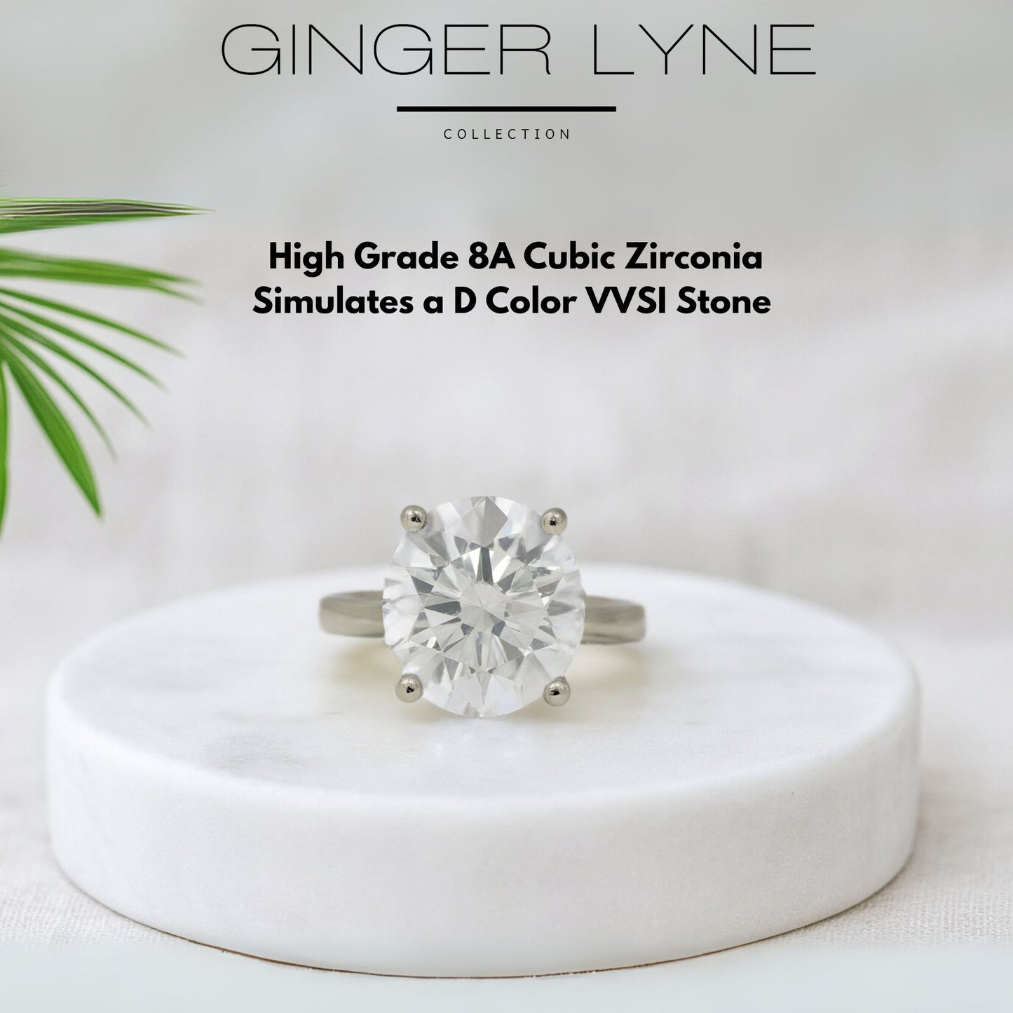 Solitaire4CtRoundCutEngagementRingforWomenSterlingSilver8ACZGingerLyneCollection-6,Silver_Silver-3
