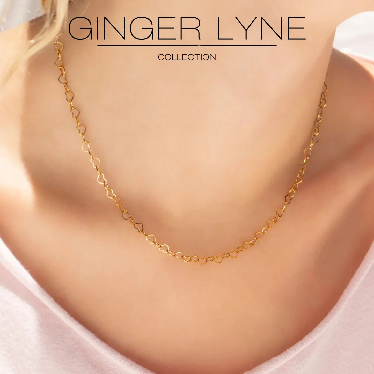 HeartLinkChainNecklaceforWomen20Inch18KGoldPVDPlatedStainlessSteelGingerLyne_Gold-4