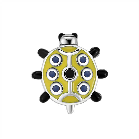 LuckyLadybugCharmEuropeanBeadSterlingSilverGingerLyneCollection_Yellow-1