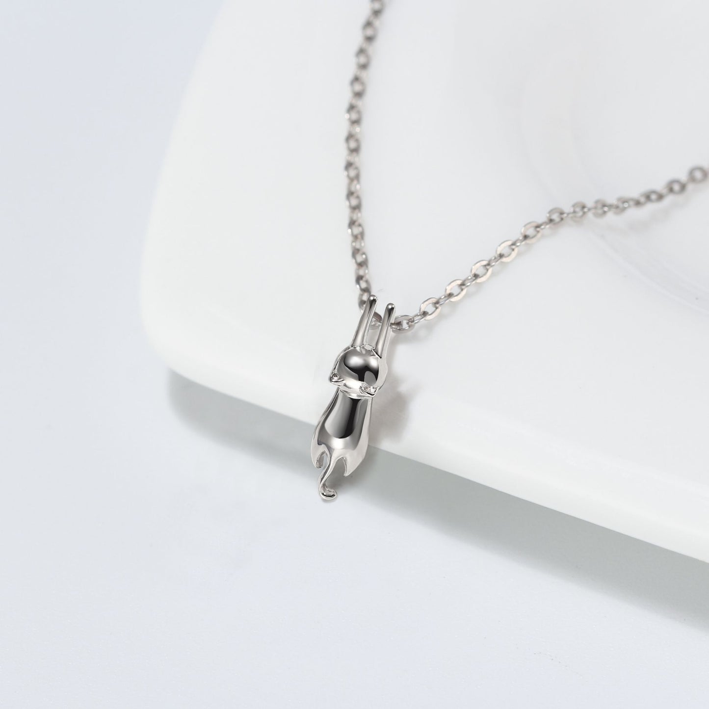 HangingCatKittyPendantNecklaceforWomenSterlingSilverGingerLyneCollection_Silver-3