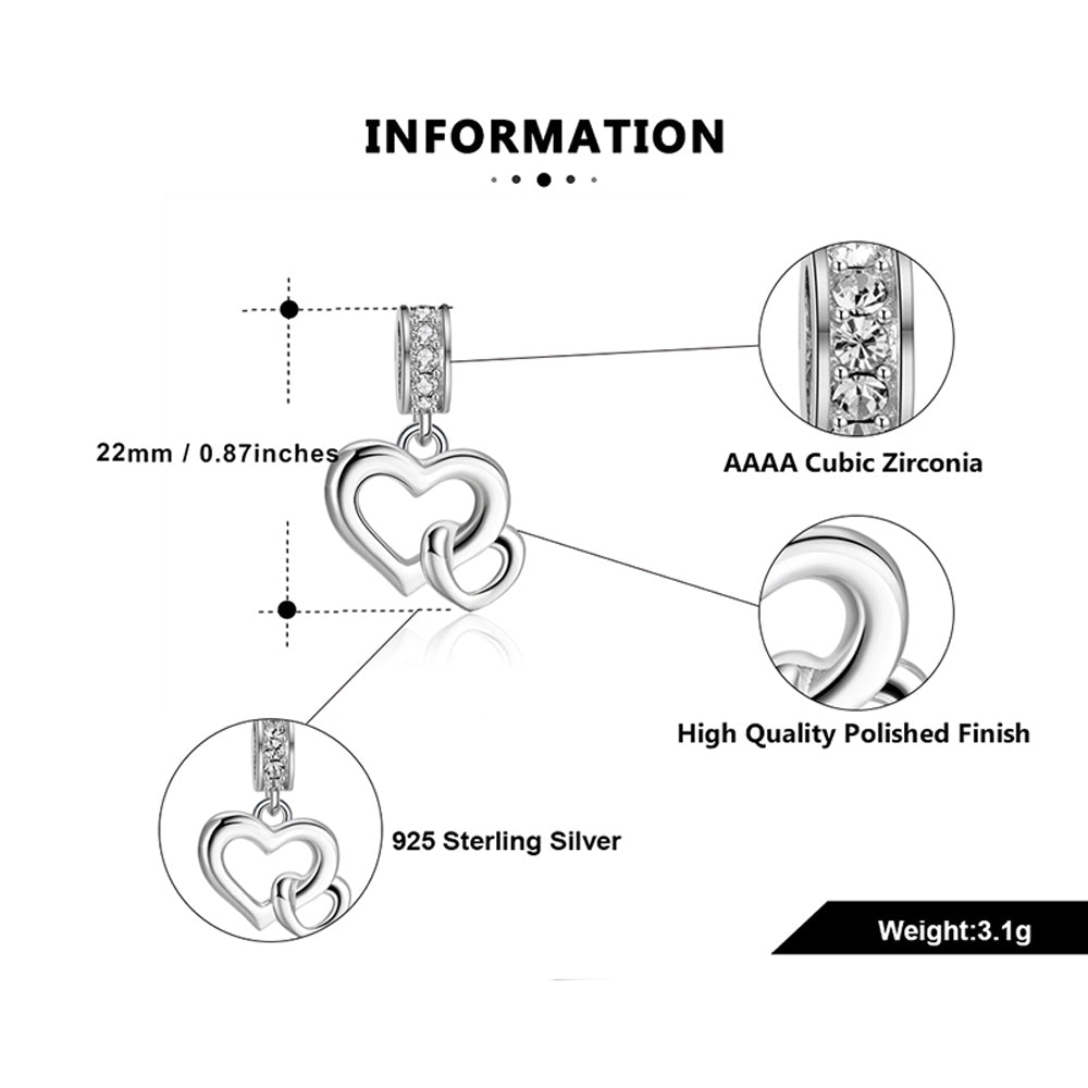 LinkedHeartsCharmforWomenSterlingSilverCZEuropeanBeadforBraceletGingerLyneCollection_Silver-5