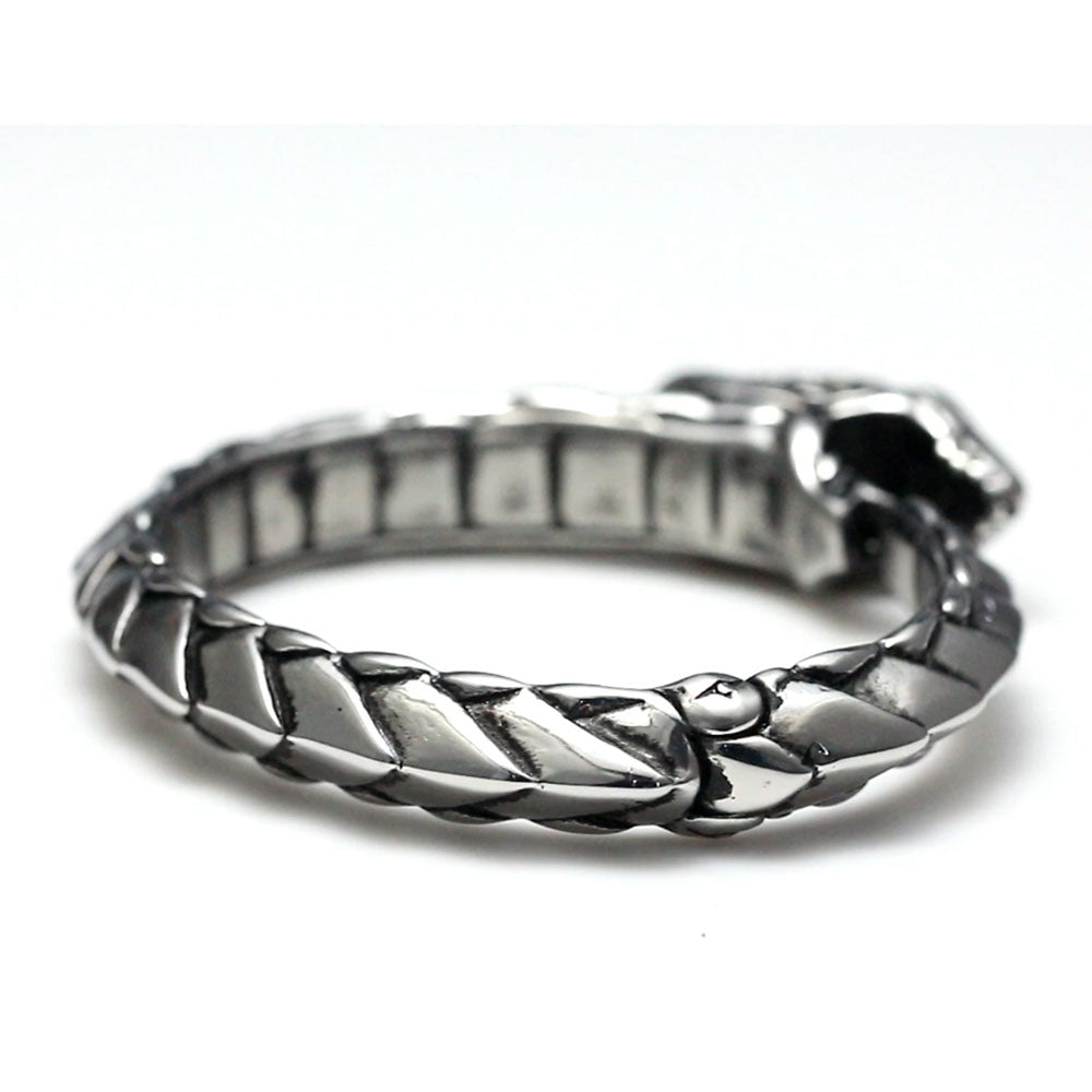 DragonBraceletforWomenorMenStainlessSteelPunkGothicBangleGingerLyneCollection_Silver-4