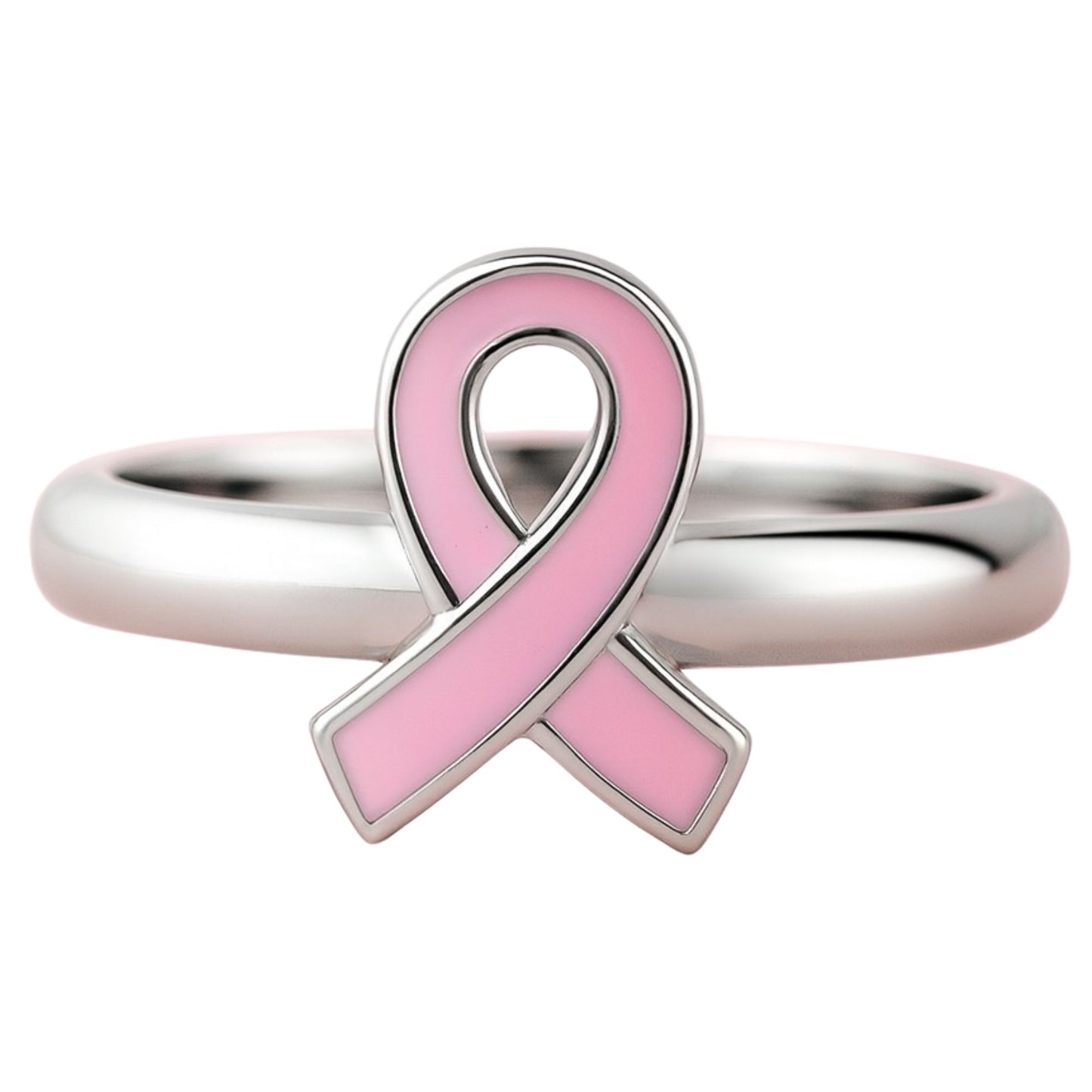 HopeRingPinkRibbonSteelBreastCancerAwarenessWomensGingerLyneCollection_Silver-1